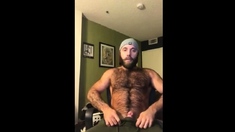 Hairy Lumberjack Shows Off his Cock ( No Cum )