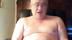 grandpa cum on cam and taste his cum