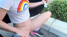 Amateur teen outdoor sex