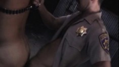 Nasty Cop Has His Own Private Slave To Use His Ass For His Hard Prick