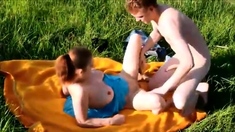 Spass im Freien Creampie