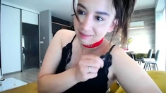 Brunette Solo Webcam Masturbation