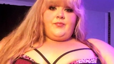 Big Boobed Blonde Masturbates With A Dildo In The Bathroom