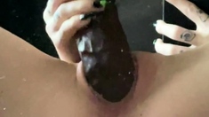 Girls Out West Amateur double toy masturbation