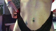 Solo masturbation of a beautiful amateur blonde