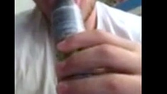Skinny Amateur Hunk Sucks Cock