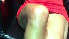 Amateur striptease and Solo masturbation