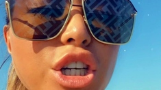 Sexy Beautiful Ass Brunette Babe Outdoor Solo