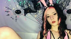 Lovely Amateur teen brunette masturbating outdoor