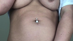 Big boobs milf masturbates with her dildo