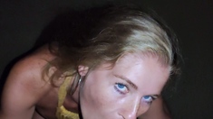 Amateur Blond Give Nice Pov Blowjob