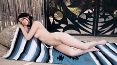 All natural petite MILF exposed hot body