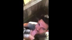 Cute Latin Hunk Sucks Big Cock and Eats Cum