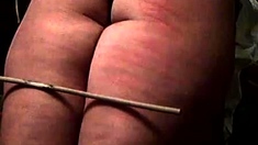 A caning for a very naughty lady