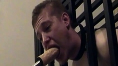 Mouth Training: Sub Twink's Toy Play With An Older Dom