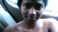 tamil girl in car topless with her bf