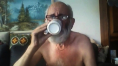 Grandpa Show On Webcam