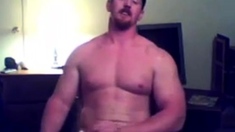 Str8 Ginger Muscle Stud Jerks Off & Cums ( Webcam ) - Exipor