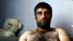 Masturbating Turkey-Turkish Natural Bear Volkan 2