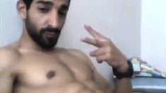 Turkish handsome hunk with big cock cumming