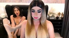 Two Sexy Ladyboys Hard Fuck